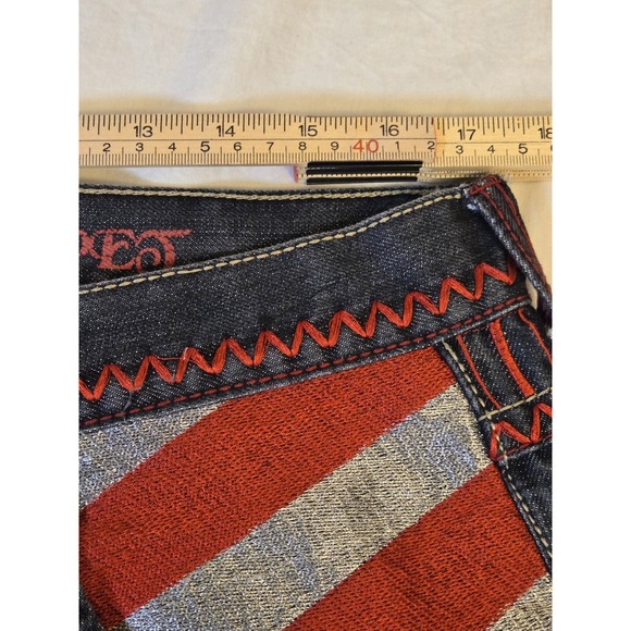 Black Carpet Mens Jeans 36×34 Black With Decorated Pockets Authentic Quality Y2K - Picture 6 of 15